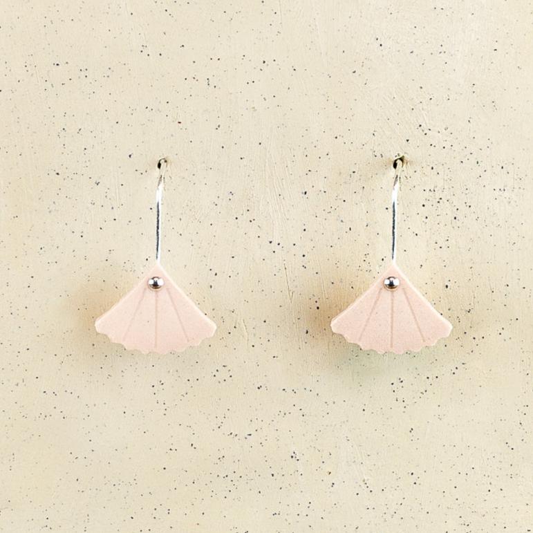 Mini Gingko Drop Earrings