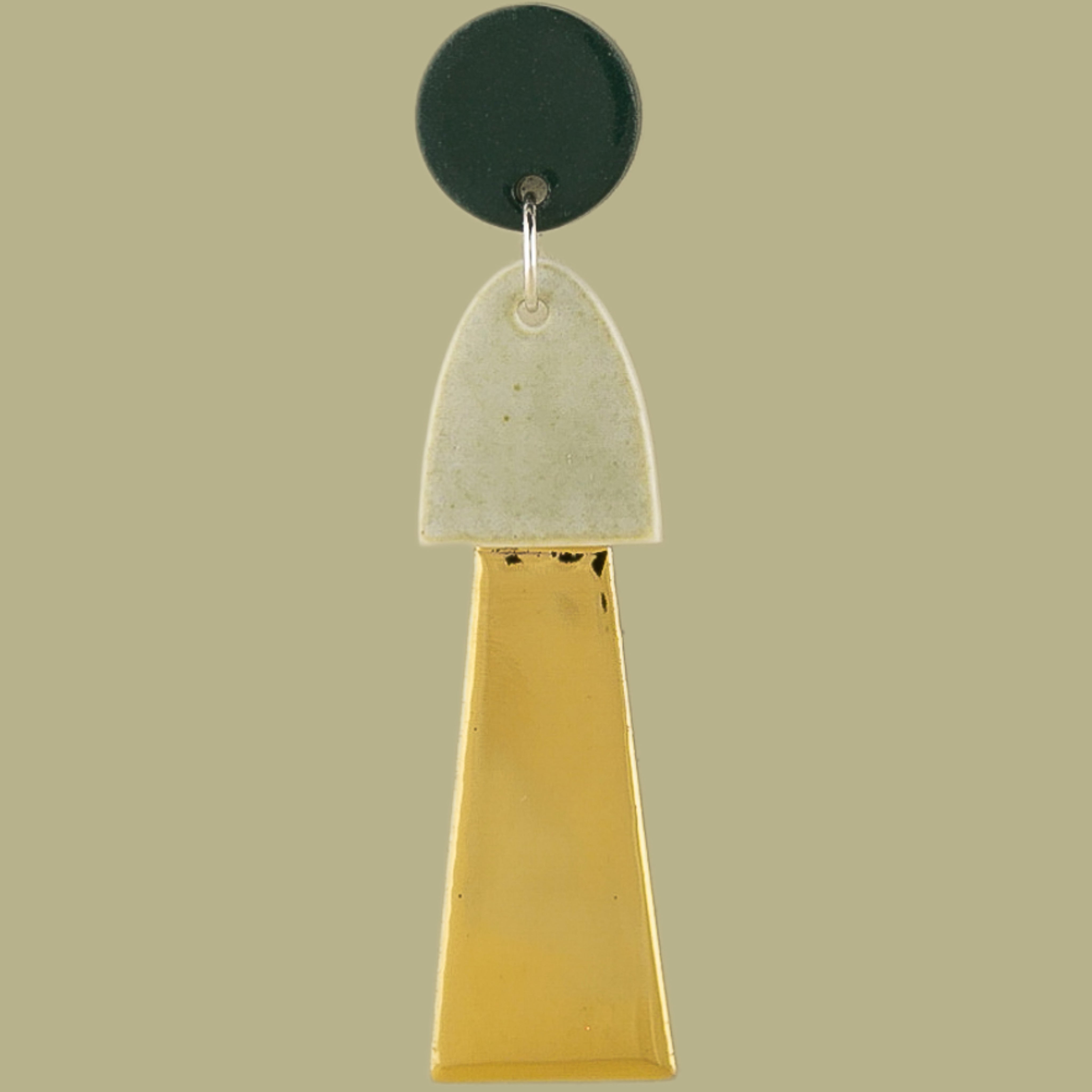 Big Porcelain Tassel Earrings