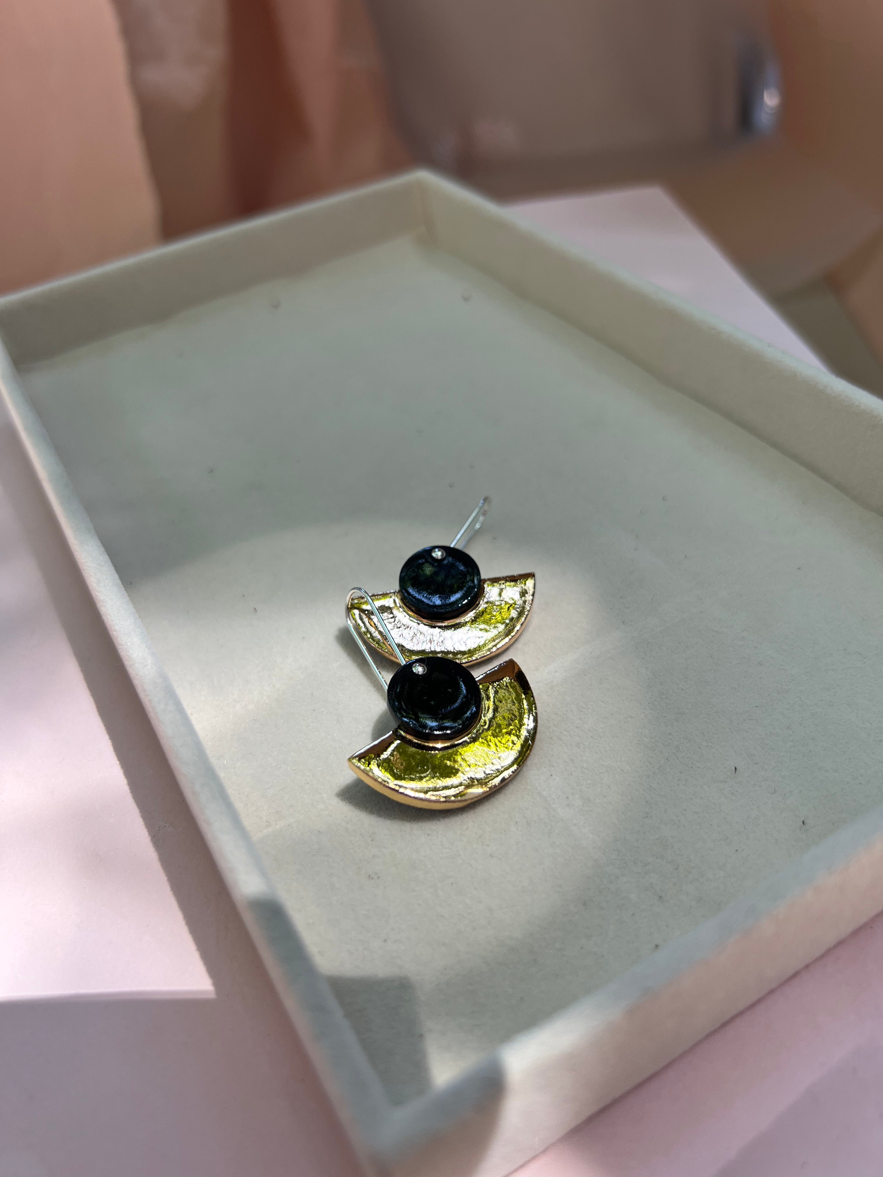 Crescent Drop Earrings (2nd's quality)
