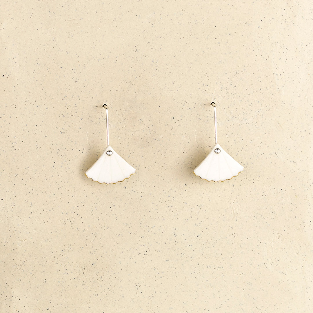 Small Gingko Drop Earrings