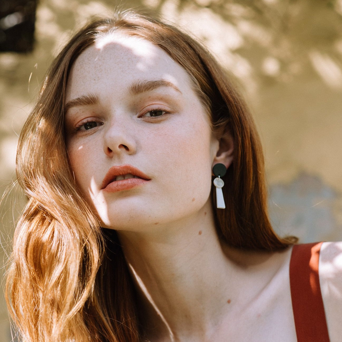 Small Porcelain Tassel Earrings